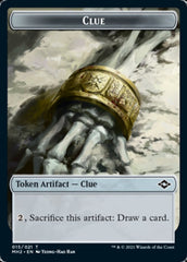 Beast // Clue (15) Double-Sided Token [Modern Horizons 2 Tokens] | Galaxy Games LLC
