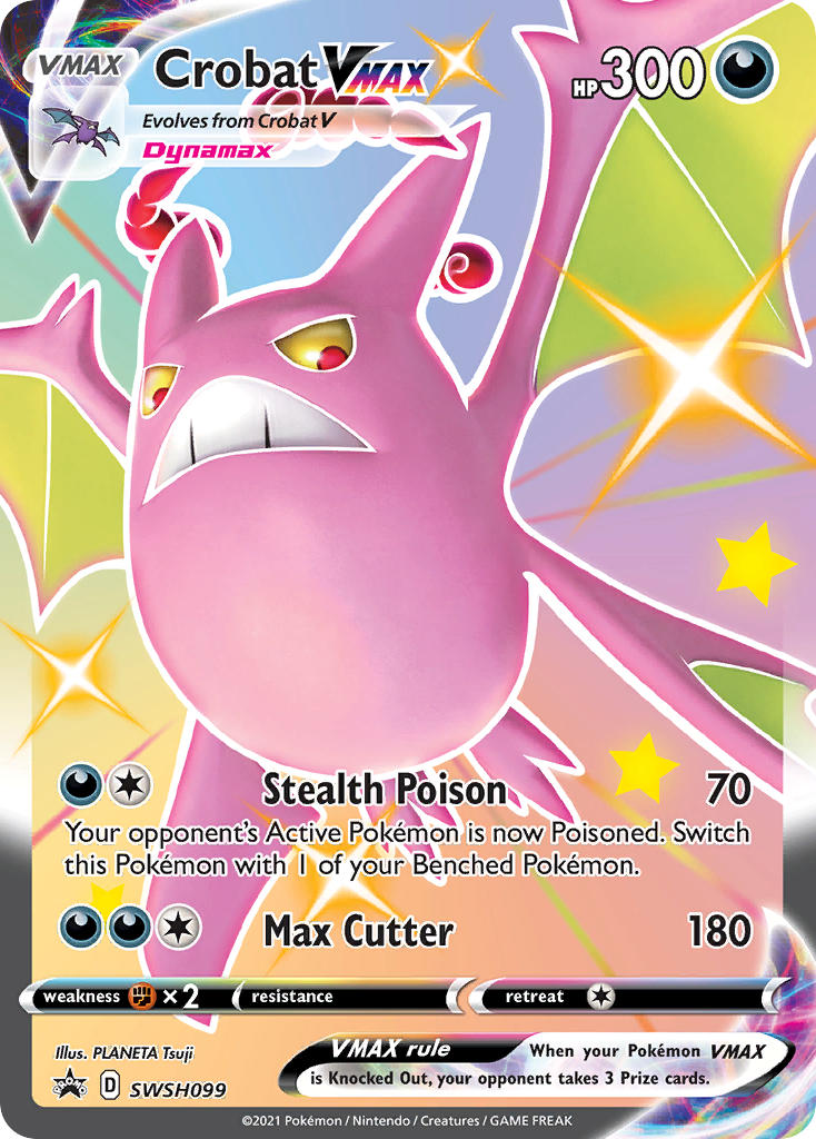 Crobat VMAX (SWSH099) (Jumbo Card) [Sword & Shield: Black Star Promos] | Galaxy Games LLC