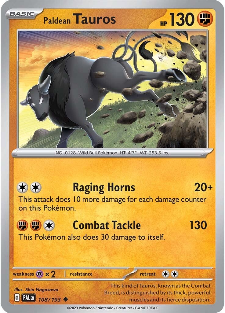 Paldean Tauros (108/193) [Scarlet & Violet: Paldea Evolved] | Galaxy Games LLC