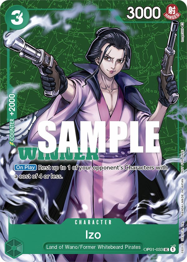 Izo (Tournament Pack Vol. 2) [Winner] [One Piece Promotion Cards] | Galaxy Games LLC