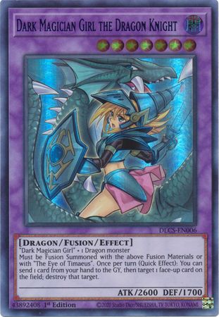 Dark Magician Girl the Dragon Knight (Alternate Art) (Green) [DLCS-EN006] Ultra Rare | Galaxy Games LLC