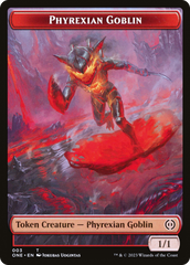 Phyrexian Goblin // Poison Counter Double-Sided Token [Phyrexia: All Will Be One Tokens] | Galaxy Games LLC