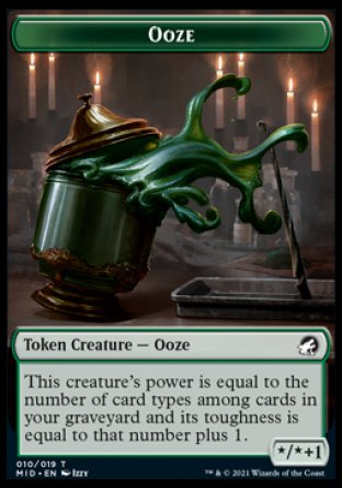 Clue // Ooze Double-Sided Token [Innistrad: Midnight Hunt Tokens] | Galaxy Games LLC