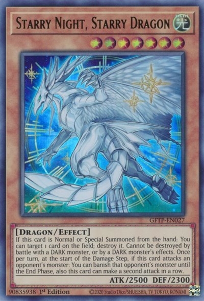 Starry Night, Starry Dragon [GFTP-EN027] Ultra Rare | Galaxy Games LLC