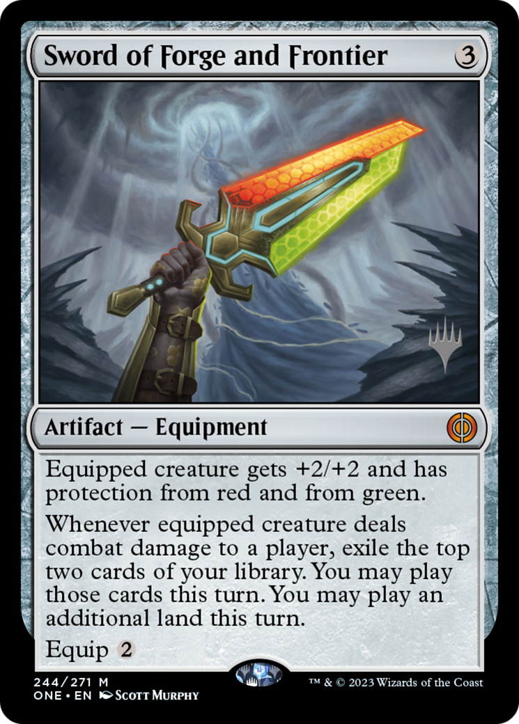 Sword of Forge and Frontier (Promo Pack) [Phyrexia: All Will Be One Promos] | Galaxy Games LLC