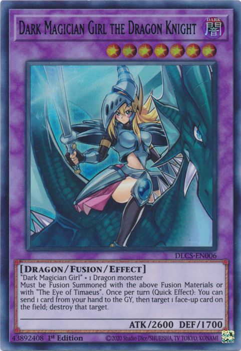 Dark Magician Girl the Dragon Knight (Blue) [DLCS-EN006] Ultra Rare | Galaxy Games LLC