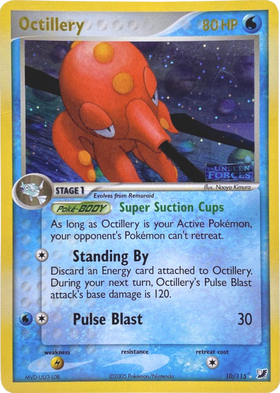 Octillery (10/115) (Stamped) [EX: Unseen Forces] | Galaxy Games LLC