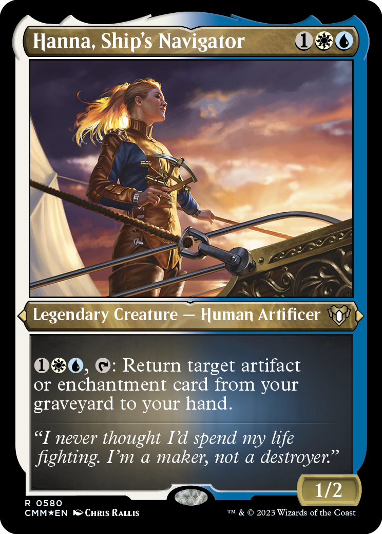 Hanna, Ship's Navigator (Foil Etched) [Commander Masters] | Galaxy Games LLC