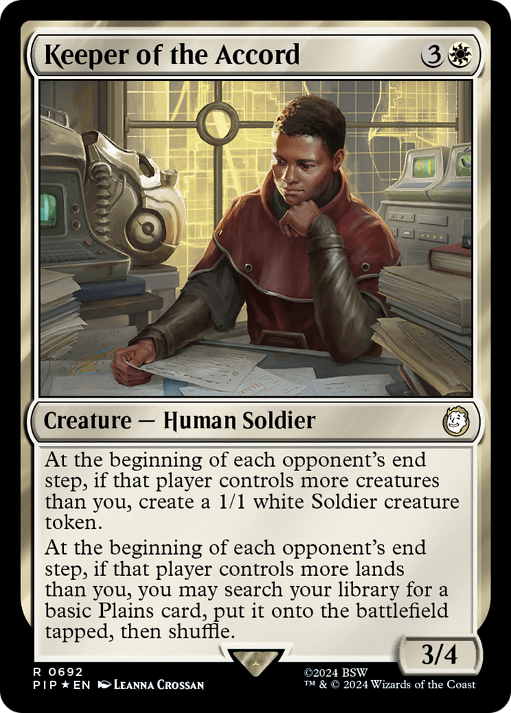 Keeper of the Accord (Surge Foil) [Fallout] | Galaxy Games LLC