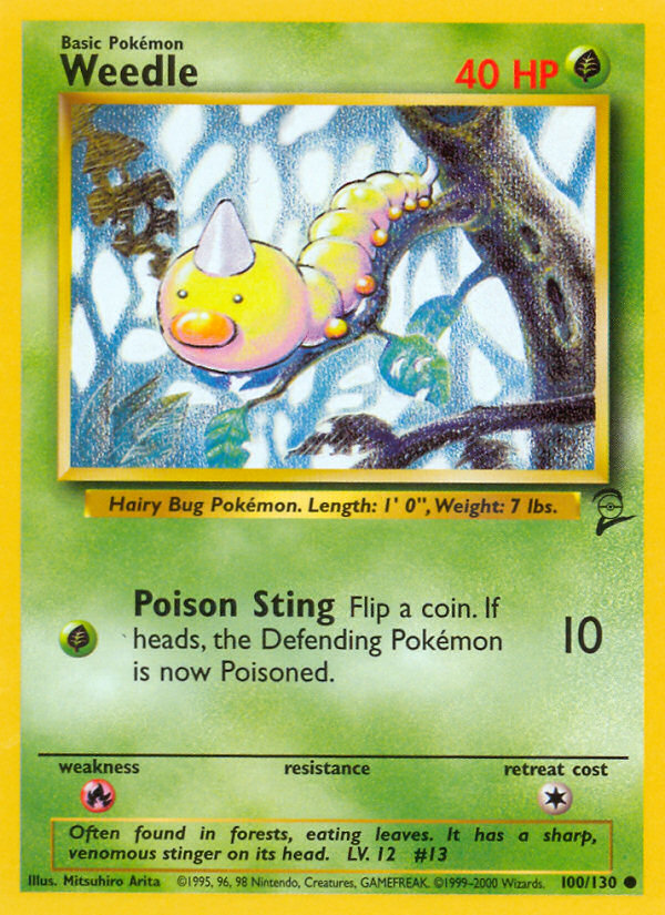 Weedle (100/130) [Base Set 2] | Galaxy Games LLC