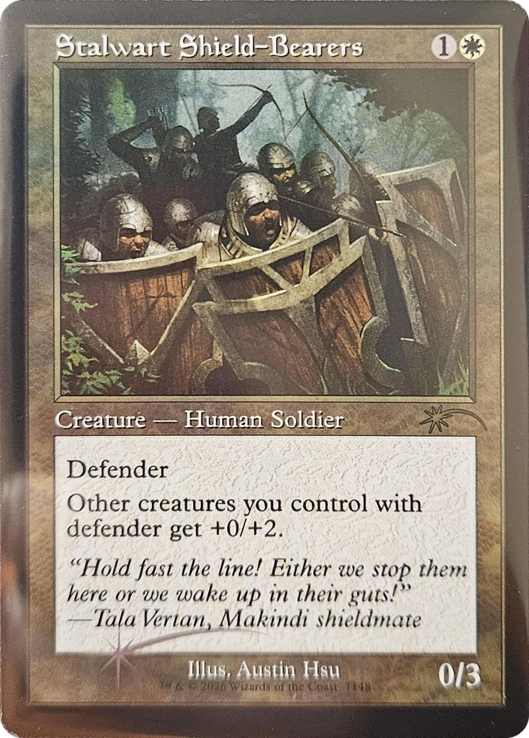 Stalwart Shield-Bearers (Retro Frame) [Secret Lair Drop Series] | Galaxy Games LLC