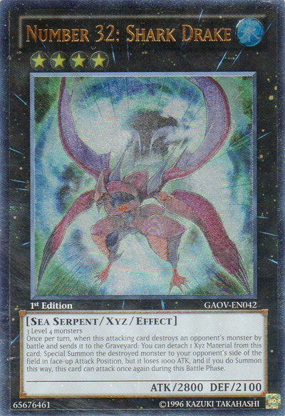 Number 32: Shark Drake [GAOV-EN042] Ultimate Rare | Galaxy Games LLC