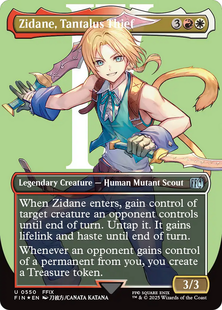 Zidane, Tantalus Thief (Borderless) (Surge Foil) [FINAL FANTASY] | Galaxy Games LLC