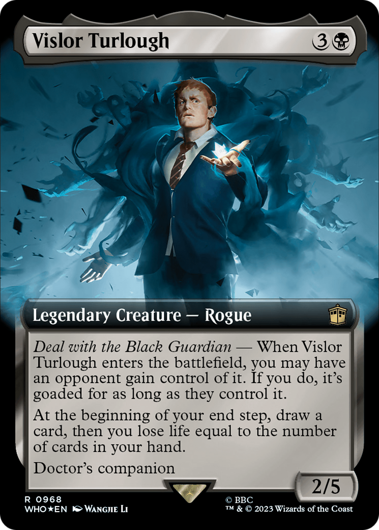 Vislor Turlough (Extended Art) (Surge Foil) [Doctor Who] | Galaxy Games LLC