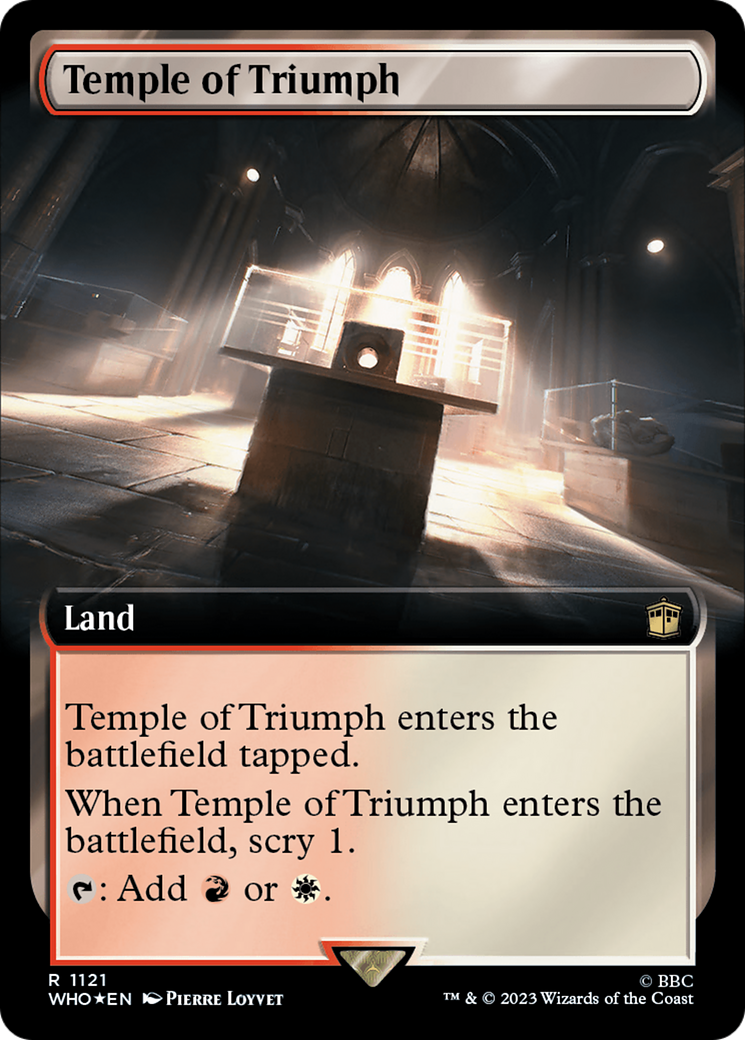 Temple of Triumph (Extended Art) (Surge Foil) [Doctor Who] | Galaxy Games LLC