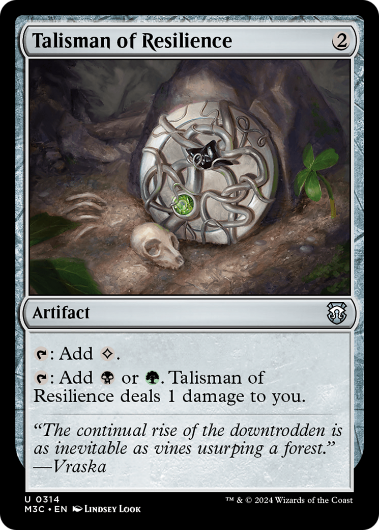 Talisman of Resilience (Ripple Foil) [Modern Horizons 3 Commander] | Galaxy Games LLC