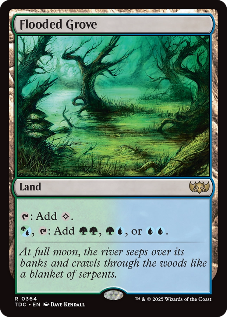 Flooded Grove [Tarkir: Dragonstorm Commander] | Galaxy Games LLC
