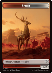 Fractal (0004) // Spirit (0010) Double-Sided Token [Secrets of Strixhaven Tokens] | Galaxy Games LLC