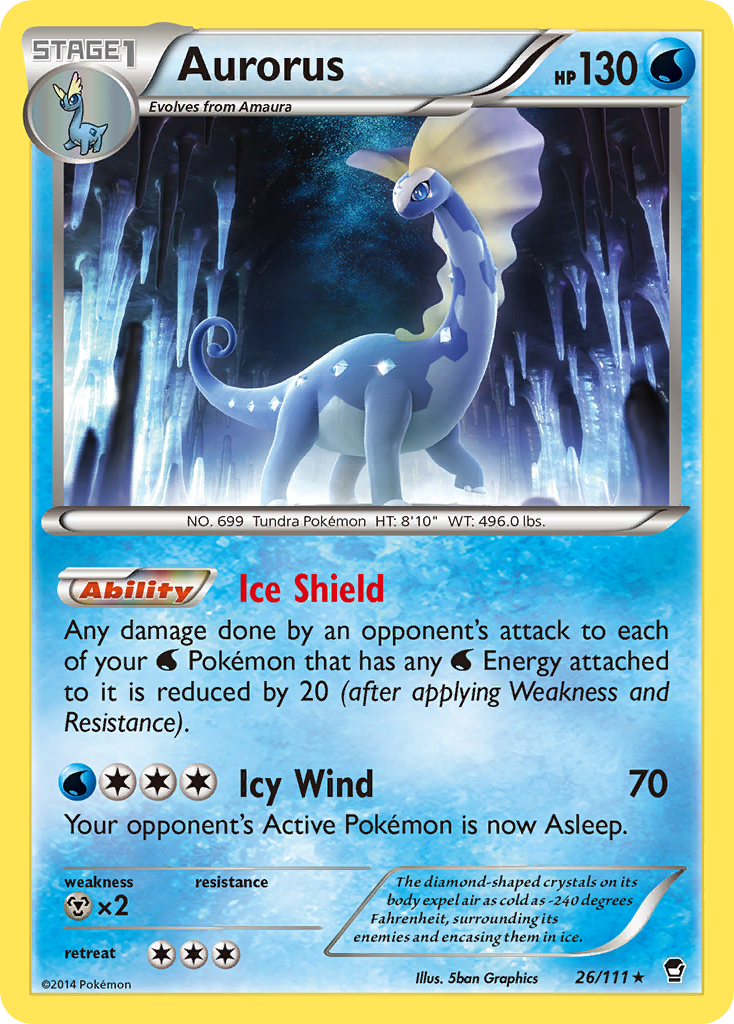 Aurorus (26/111) [XY: Furious Fists] | Galaxy Games LLC