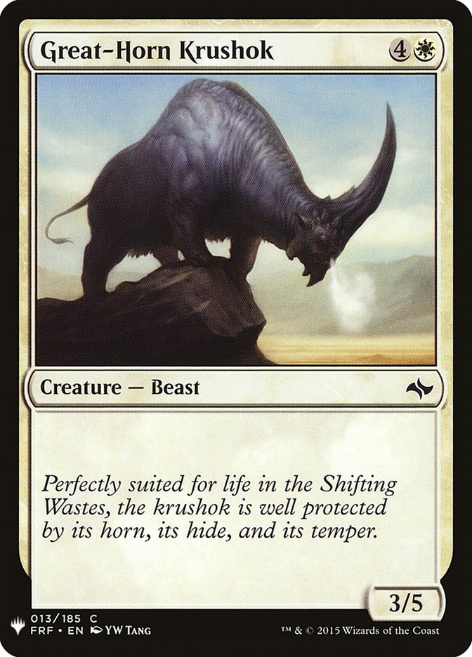 Great-Horn Krushok [Mystery Booster] | Galaxy Games LLC