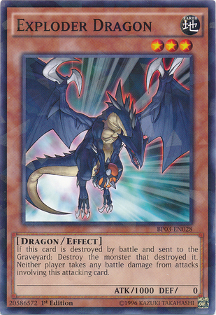 Exploder Dragon [BP03-EN028] Shatterfoil Rare | Galaxy Games LLC