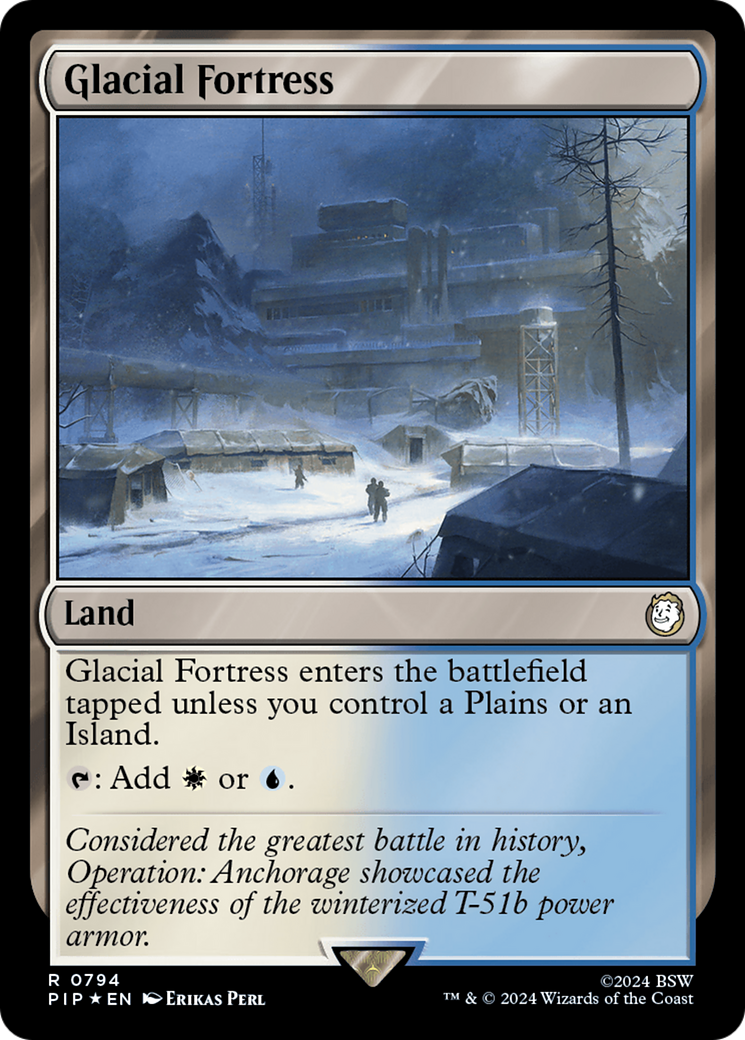 Glacial Fortress (Surge Foil) [Fallout] | Galaxy Games LLC