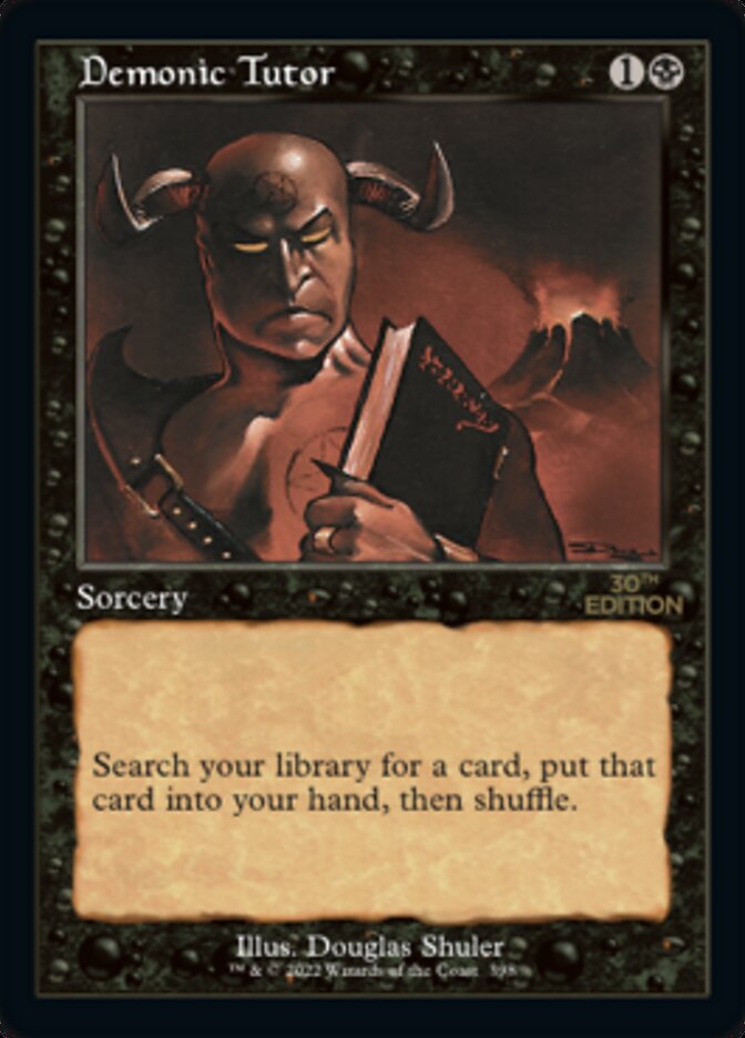 Demonic Tutor (Retro) [30th Anniversary Edition] | Galaxy Games LLC