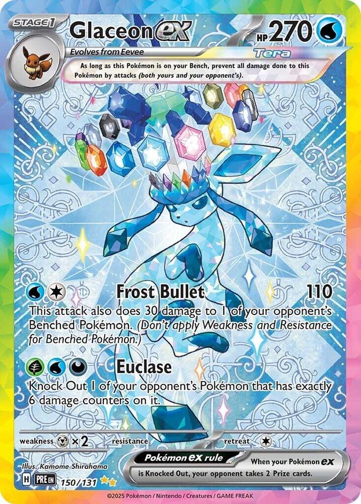 Glaceon ex (150/131) [Scarlet & Violet: Prismatic Evolutions] | Galaxy Games LLC