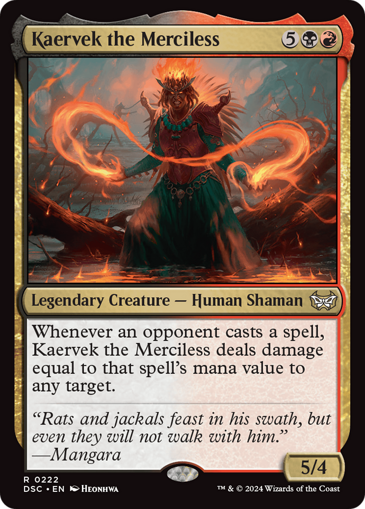 Kaervek the Merciless [Duskmourn: House of Horror Commander] | Galaxy Games LLC