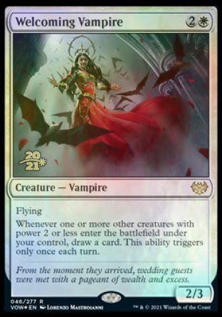 Welcoming Vampire [Innistrad: Crimson Vow Prerelease Promos] | Galaxy Games LLC