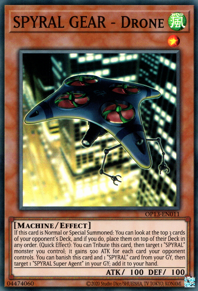 SPYRAL GEAR - Drone [OP13-EN011] Super Rare | Galaxy Games LLC
