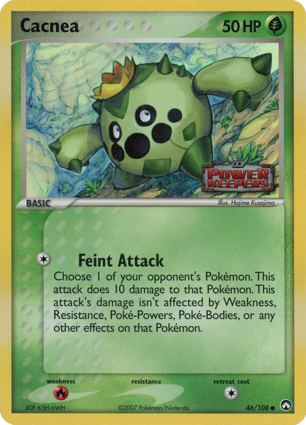 Cacnea (46/108) (Stamped) [EX: Power Keepers] | Galaxy Games LLC