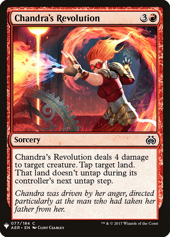 Chandra's Revolution [Mystery Booster] | Galaxy Games LLC