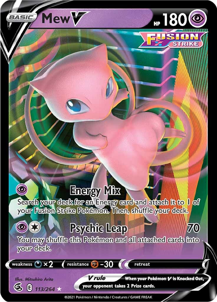 Mew V (113/264) [Sword & Shield: Fusion Strike] | Galaxy Games LLC