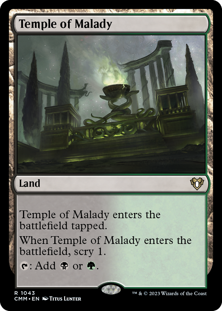 Temple of Malady [Commander Masters] | Galaxy Games LLC