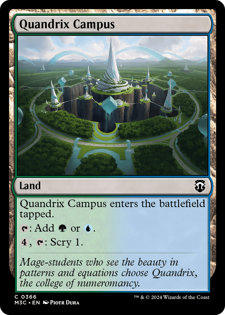 Quandrix Campus (Ripple Foil) [Modern Horizons 3 Commander] | Galaxy Games LLC