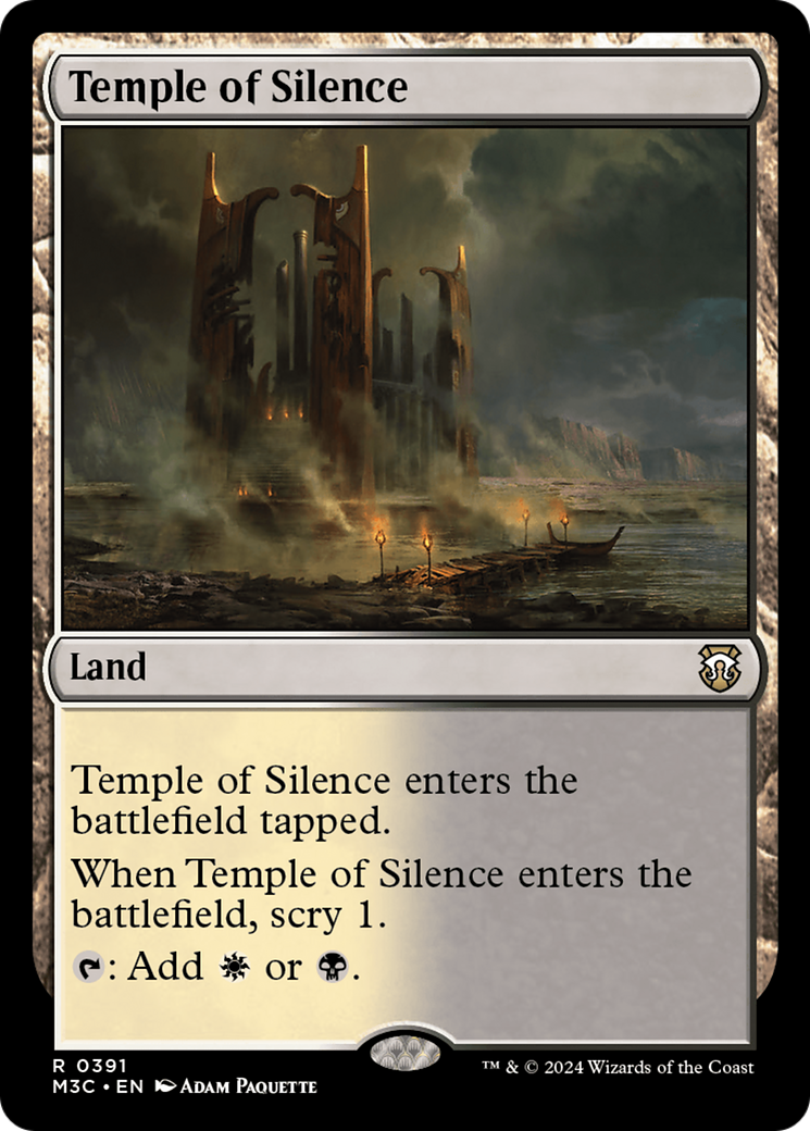 Temple of Silence (Ripple Foil) [Modern Horizons 3 Commander] | Galaxy Games LLC