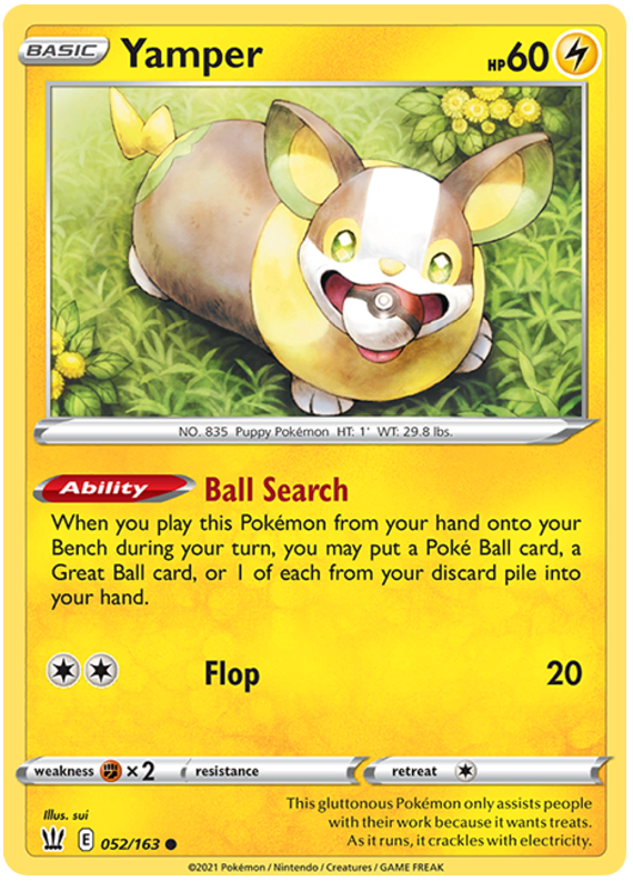 Yamper (052/163) [Sword & Shield: Battle Styles] | Galaxy Games LLC