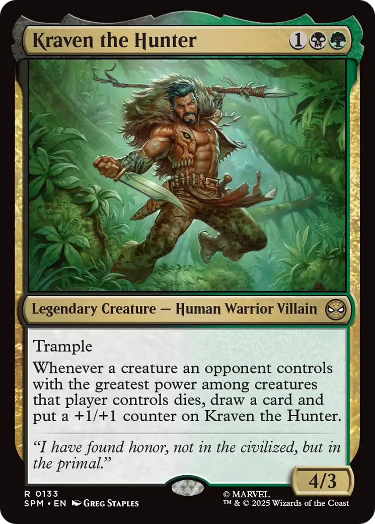 Kraven the Hunter [Marvel's Spider-Man] | Galaxy Games LLC
