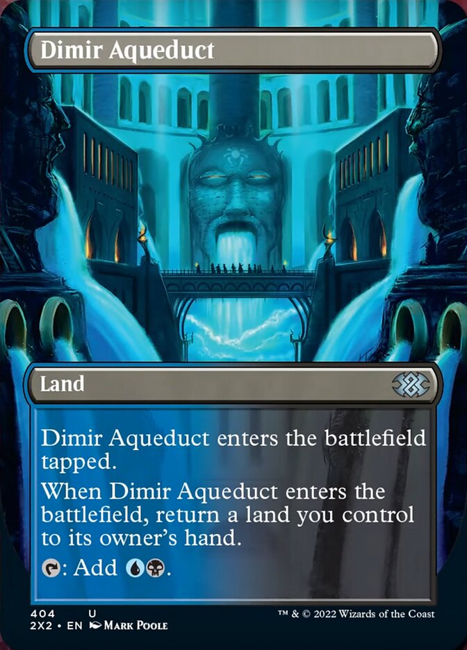 Dimir Aqueduct (Borderless Alternate Art) [Double Masters 2022] | Galaxy Games LLC