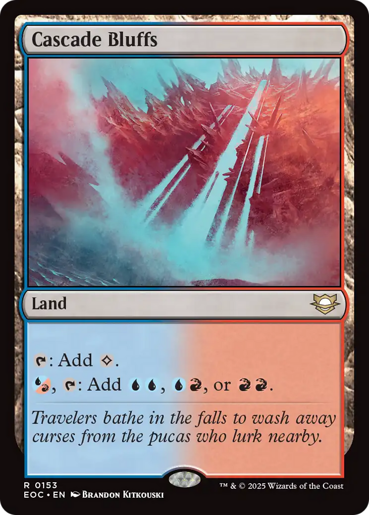 Cascade Bluffs [Edge of Eternities Commander] | Galaxy Games LLC
