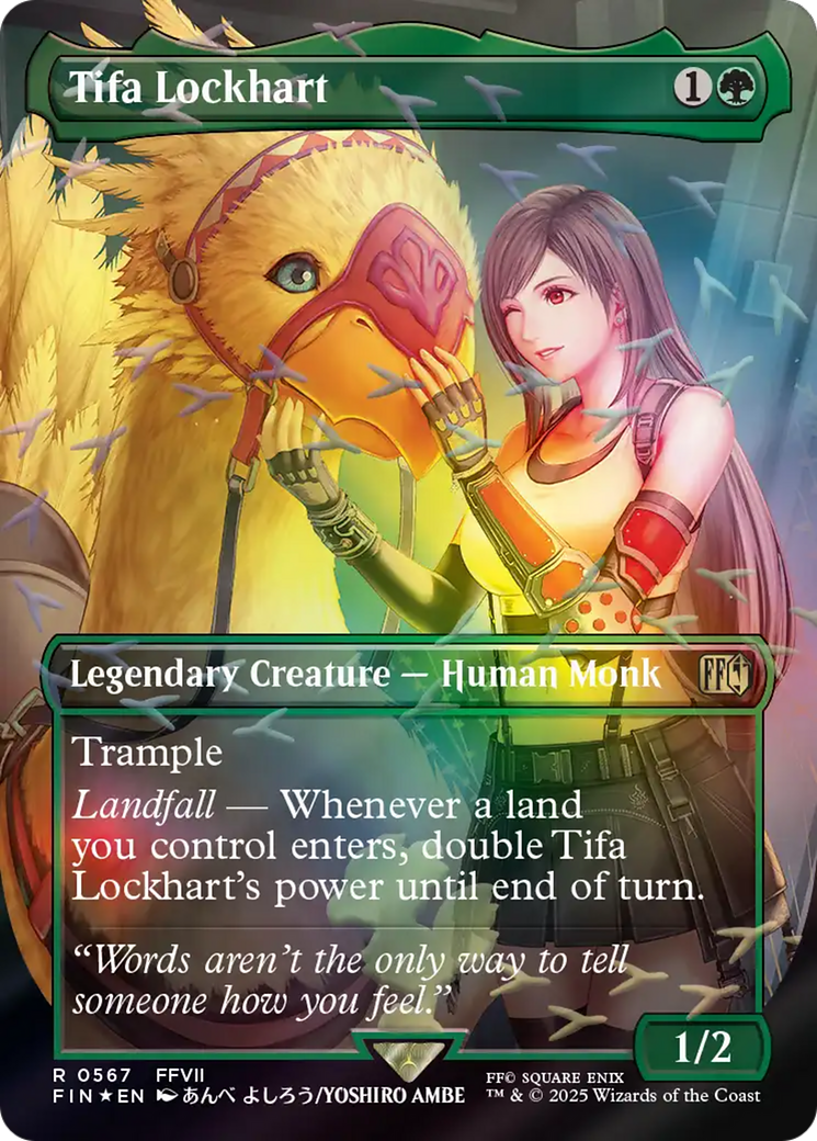 Tifa Lockhart (Borderless) (Chocobo Track Foil) [FINAL FANTASY] | Galaxy Games LLC