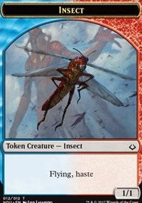 Insect // Warrior Double-Sided Token [Hour of Devastation Tokens] | Galaxy Games LLC