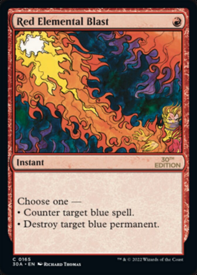 Red Elemental Blast [30th Anniversary Edition] | Galaxy Games LLC