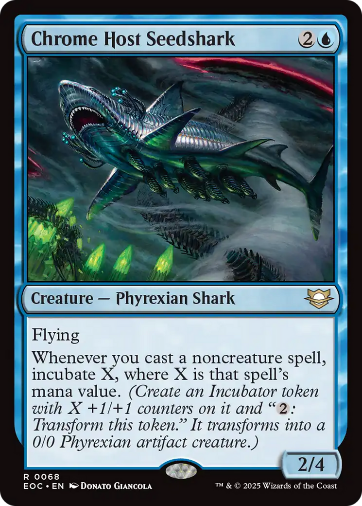 Chrome Host Seedshark [Edge of Eternities Commander] | Galaxy Games LLC