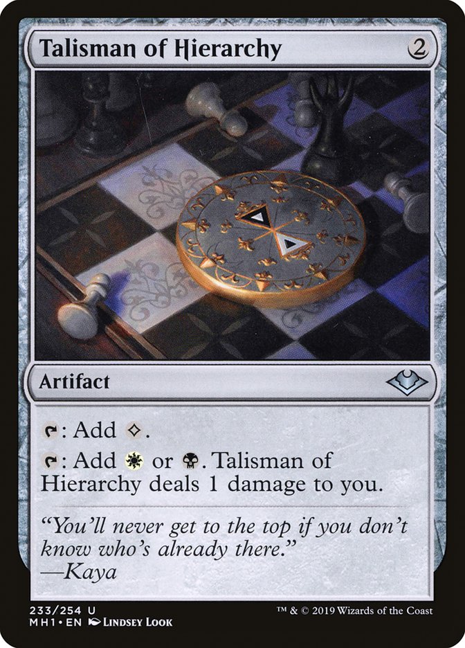 Talisman of Hierarchy [Modern Horizons] | Galaxy Games LLC