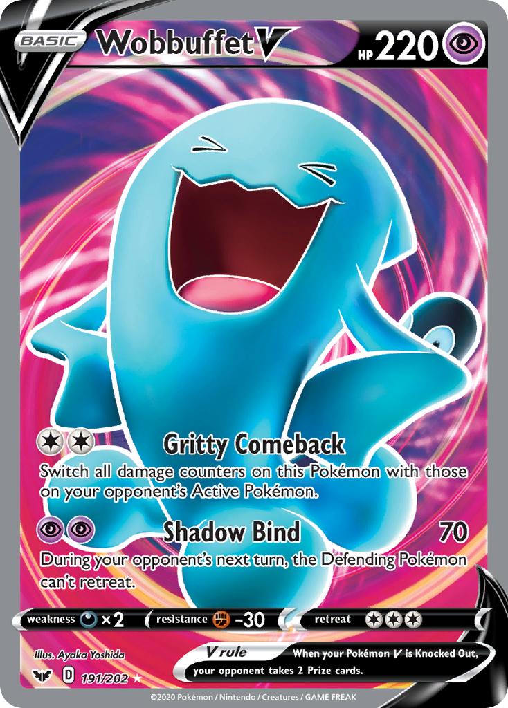 Wobbuffet V (191/202) [Sword & Shield: Base Set] | Galaxy Games LLC