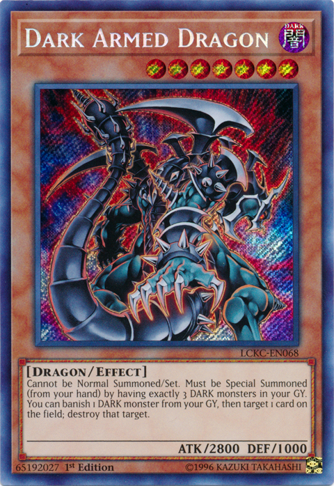 Dark Armed Dragon [LCKC-EN068] Secret Rare | Galaxy Games LLC