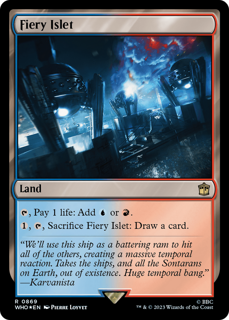 Fiery Islet (Surge Foil) [Doctor Who] | Galaxy Games LLC