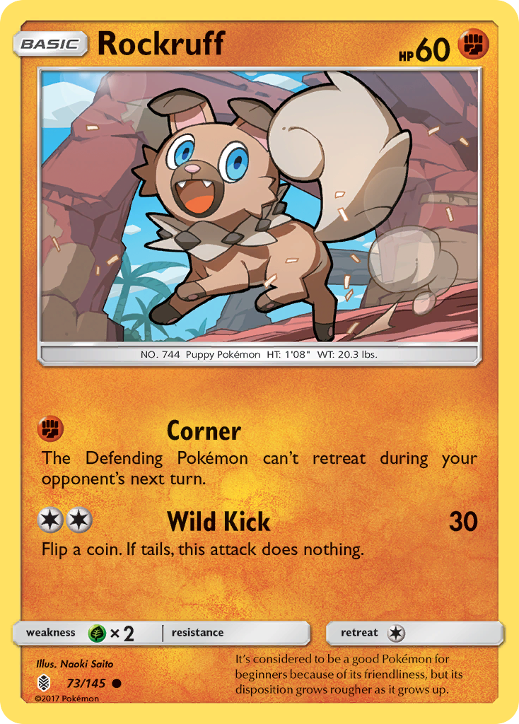 Rockruff (73/145) [Sun & Moon: Guardians Rising] | Galaxy Games LLC